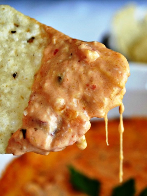 Dip de Queso con Salsa Mexicana