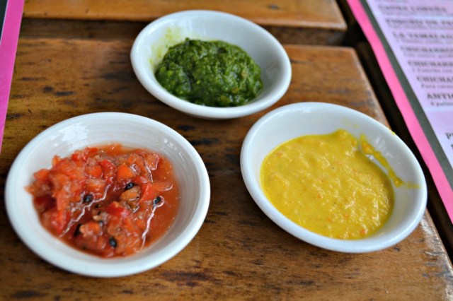 Ajíes varios: cortesía de la casa