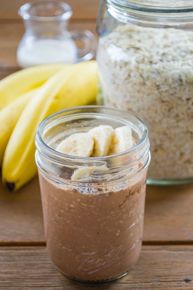 Avena sin Cocinar de Chocolate y Plátano